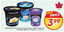 Sobeys Premium Ice Cream, Frozen Yogurt, Sorbet or No Sugar Added Ice Cream offer