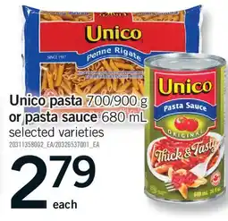 Fortinos UNICO PASTA, 700/900 G OR PASTA SAUCE offer