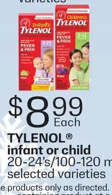 Fortinos TYLENOL INFANT OR CHILD, 20-24' s offer