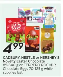 Sobeys CADBURY, NESTLÉ or HERSHEY'S Novelty Easter Chocolate offer
