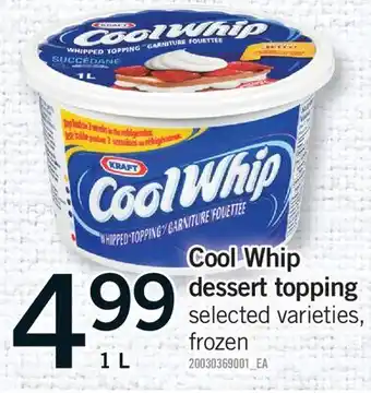 Fortinos COOL WHIP DESSERT TOPPING offer
