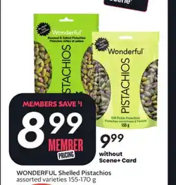 Sobeys WONDERFUL Shelled Pistachios offer
