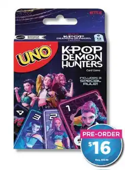 Showcase UNO KPOP-DEMON HUNTERS Card Game offer