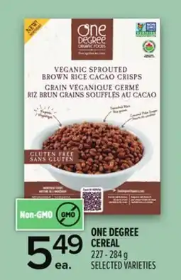 Metro ONE DEGREE CEREAL offer
