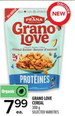 Metro PRANA GRANO LOVE CEREAL offer