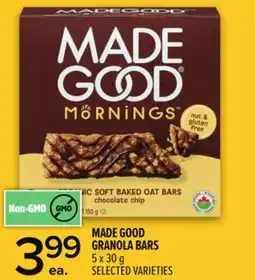 Metro MADE GOOD GRANOLA BARS offer