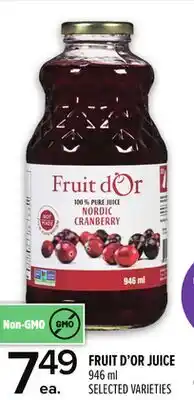 Metro FRUIT D'OR JUICE offer