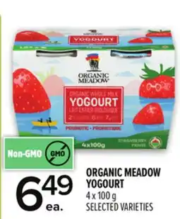 Metro ORGANIC MEADOW YOGOURT offer