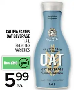Metro CALIFIA FARMS OAT BEVERAGE offer