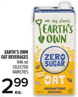 Metro EARTH'S OWN OAT BEVERAGES offer