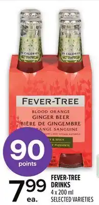 Metro FEVER-TREE DRINKS offer
