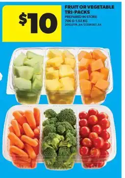 Real Canadian Superstore FRUIT OR VEGETABLE TRI-PACKS, 706 G - 1.02 KG offer