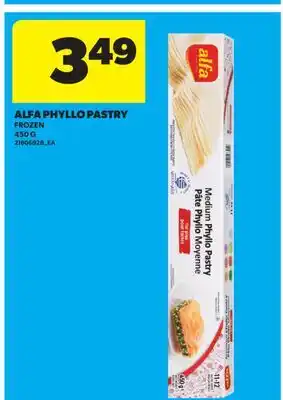 Real Canadian Superstore ALFA PHYLLO PASTRY offer