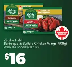 Real Canadian Superstore ZABIHA HALAL BARBEQUE & BUFFALO CHICKEN WINGS, (908G) offer