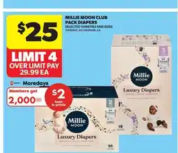 Real Canadian Superstore MILLIE MOON CLUB PACK DIAPERS offer