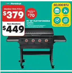 Real Canadian Superstore PC 36 FLAT TOP GRIDDLE offer