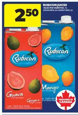 Real Canadian Superstore RUBICON JUICES offer