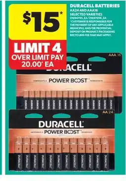 Real Canadian Superstore DURACELL BATTERIES offer
