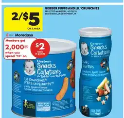 Real Canadian Superstore GERBER PUFFS AND LIL' CRUNCHIES offer