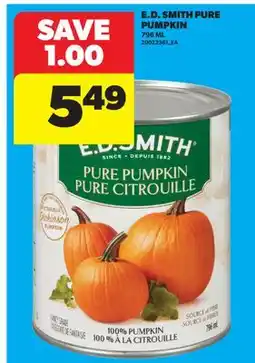 Real Canadian Superstore E. D. SMITH PURE PUMPKIN offer