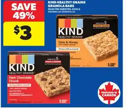 Real Canadian Superstore KIND HEALTHY GRAINS GRANOLA BARS offer