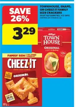 Real Canadian Superstore TOWNHOUSE, SNAPD, OR CHEEZ IT FAMILY SIZE CRACKERS offer