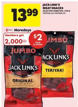 Real Canadian Superstore JACK LINK'S MEAT SNACKS offer