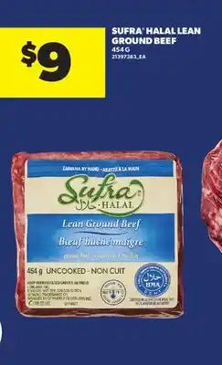 Real Canadian Superstore SUFRA HALAL LEAN GROUND BEEF offer