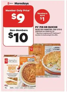 Real Canadian Superstore PC PIE OR QUICHE offer