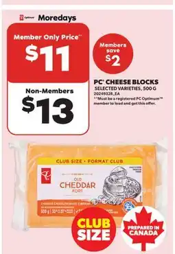 Real Canadian Superstore PC CHEESE BLOCKS offer