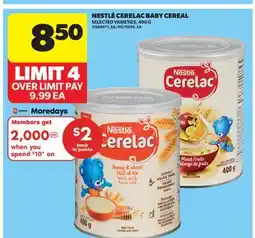 Real Canadian Superstore NESTLÉ CERELAC BABY CEREAL offer