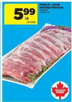 Real Canadian Superstore PORK ST. LOUIS SIDE RIB PORTION offer