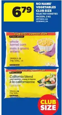 Real Canadian Superstore NO NAME VEGETABLES CLUB SIZE offer