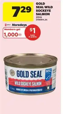 Real Canadian Superstore GOLD SEAL WILD SOCKEYE SALMON offer