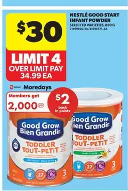 Real Canadian Superstore NESTLÉ GOOD START INFANT POWDER offer