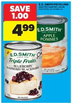 Real Canadian Superstore E. D. SMITH PIE FILLING offer