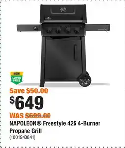 Home Depot NAPOLEON Freestyle 425 4-Burner Propane Grill offer