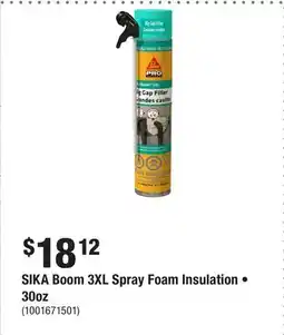 Home Depot SIKA Boom 3XL Spray Foam Insulation • 30oz offer