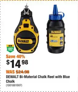 Home Depot DEWALT Bi-Material Chalk Reel with Blue Chalk offer