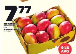 Independent Grocer RED MANGOES, 9 LB AVG offer