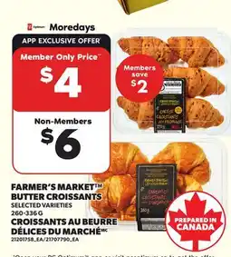 Independent Grocer FARMER'S MARKET BUTTER CROISSANTS offer