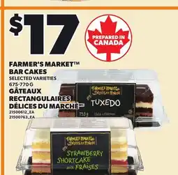 Independent Grocer FARMER'S MARKET BAR CAKES offer