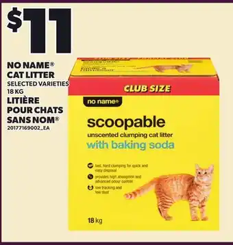 Independent Grocer NO NAME CAT LITTER offer