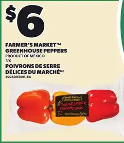 Independent Grocer FARMER'S MARKET GREENHOUSE PEPPERS, 3'S offer