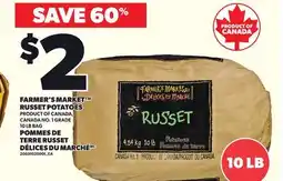 Independent Grocer FARMER'S MARKET RUSSET POTATOES, 10 LB BAG offer