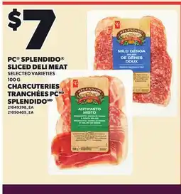 Independent Grocer PC SPLENDIDO SLICED DELI MEAT offer