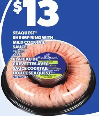 Independent Grocer SEAQUEST SHRIMP RING WITH MILD COCKTAIL SAUCE offer