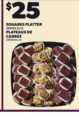 Independent Grocer SQUARES PLATTER offer