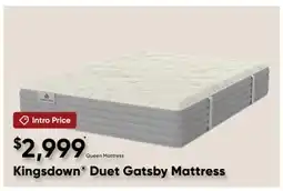 Sleep Country Kingsdown Duet Gatsby Mattress offer