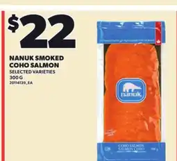Loblaws NANUK SMOKED COHO SALMON offer